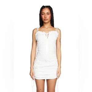 Sugar Thrillz DAWNING OF THE SEASON MINI DRESS White Size S